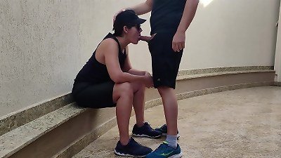 sapphic lady lost a football bet, didn't pay and had to give it to her mechanic friend