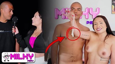 It's the biggest ass I've ever seen and tasted! Thaina Fields pulverizes a naughty aficionado after interviewing him.