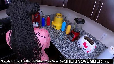 Just act normal When Your Stepmom Gets Home, Now ravage Me! innocent stunner Sheisnovember skinny twat nailed hardcore from the rear By dominating black stepparent BBC, Then tearing up Her fat titties & Areolas Out Closeup On Buffet gonzo on Msnovembe