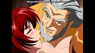 super hot anime red-haired loves hook-up toy