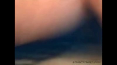 asian teenager gf with a wooly coochie plows at home