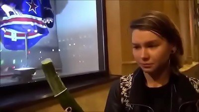 Russian women deep throating for Money on the Streets