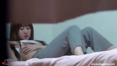 two asian girls spied