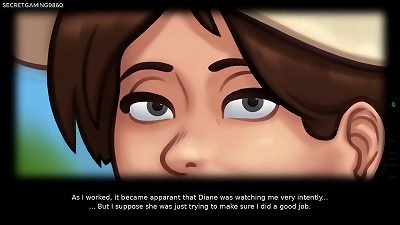 thick jugged milf Plays with nasty guy in her garden, hot wonderful Garden milf - Summertime Saga 05 3d porno Game