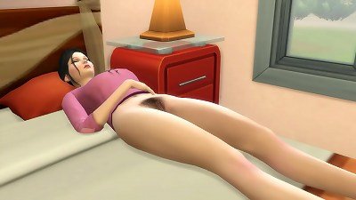 Step son catches his japanese Step mom in bare vag in her hairy pussy in her bed after she jerks and forgets to get clad - asian first-ever time Stepmom and Stepson