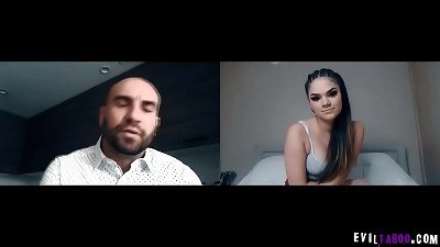 Stirling Cooper got furious after finding out that her teen dauther Athena Faris got a tattoo.He disciplined her by doing a cam show.