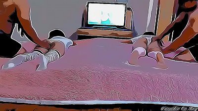 Mommy, sate don't leave us alone with the guys who do bizarre things to us- Nieces drilled to the fatigued in Caught nephews comic anime porn