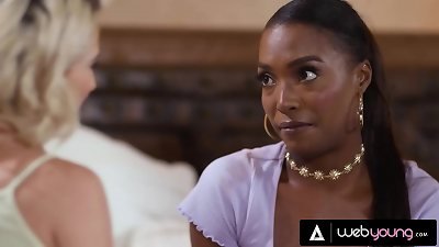 small blond Witch Jessie Saint begs Spirits For great drill With Naturally Stacked crush Daya Knight