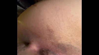 wet fuckbox and taut brown sphincter with numerous climaxes twat lips grimacing